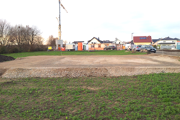 Unterbau für Bodenplatte